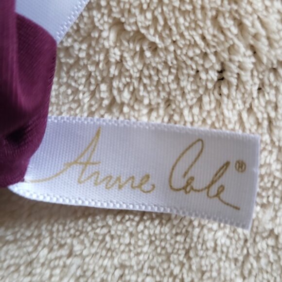 ANNE COLE 1 PIECE SWIM, size 12 multiple  colors, main color is deep  burgundy. - Picture 4 of 7